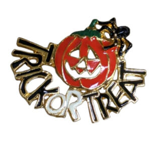 Halloween jack o lantern Trick or treat brooch pin